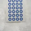 Emballage cadeau 10 mm bleu royal paillettes papier trou renforts étiquette autocollant liant