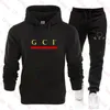 Men's Pants Designer Tracksuits Women 2 Piece Outfits Fashion Sweatsuit Casual Long Sleeve Pullover Black Hoodie Sweater Top and Joggers SetS-2XL