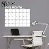 Wall Stickers This Month Calendar Monthly Planner Blackboard Vinyl Decal Office Decoration Erasable Chalkboard 58x72cm 230227