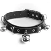 Tour de cou Bondage restrictions cou collier jouets sexuels pour Couples Style Punk avec cloche fétiche esclave accessoires exotiques femmes