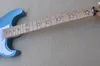 6 줄 금속 블루 전기 기타 스타 인레이 플로이드 로즈 메이플 프렛 보드 사용자 정의 가능
