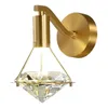 Lampa ścienna Lampka luksusowa metalowa kinkiet do sypialni stolik nocny
