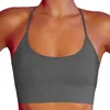 Yoga Outfit Elastic Sports Bra Back Cross Push Up Shockproof Fitness Gym Bras Crop Tops Women Plain Workout