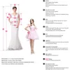 A-Line Mother of the Bride Dress 2023 Белые свадебные гостевые платья с высоким уровнем v Асимметричные шифоновые оборки расщепляются