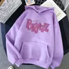 Damen Hoodies Sweatshirts Bratz Letter Sweatshirt Harajuku Kawaii Niedlicher Hoodie Frauen Kpop Winterkleidung Femme Top Ästhetische Übergroße Freunde 230225