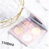 Bronzers Highlighters Venus Marble Cosmetics Palette Oogschaduw Make -up 4 kleuren Top Kwaliteit Drop levering Health Beauty Face Dhrko