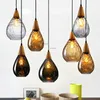 Pendant Lamps Nordic LED Lights Water Droplets Glass Lighting Light Fixtures Kitchen Hanging Lamp Loft FixturesPendant