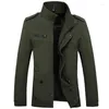 Men's Jackets Men's Male Outerwear Oversized 4XL 5XL High Quality Pure Cotton Casual Jacket Coat Men Clothing Trench HF9780