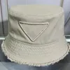 Designer ausgefranste Bucket Hats Caps für Herren Damen Quasten Stickerei Baumwolle Motorhauben Mode Luxus Sonnenschutz Sommer Strand Urlaub Kurzurlaub Kopfbedeckung Pink