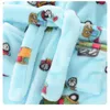 Pyjama's babyjongens meisjes cartoon capoon fluwelen kinderen slaapkleding gewaden winter warme casual kinder pyjama mode lange mouw kind badrobe 230227