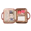化粧品オーガナイザーストレージバッグメイクアップトラベルケースハード小さなボックスレトロな腹筋女性用スーツケースY2302
