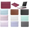 Läder bärbara ärmsäckväska för MacBook Air Pro 11 13 15 Notebook Business Pu Enelope Style Väskor