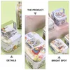 Gift Wrap 6pcs Easter Tinplate Box With Handle Tote Packing Candy Boxes Metal Wrapping Case 11x8x6cmGift