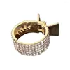 Haarclips vrouwen elegante luxe steentjes ronde metalen houder klauw zoete clip haarspeld hoofdband mode -accessoires