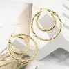 Hoop Earrings Fashion Stainless Steel Jewelry Double Circle Twisted Wire Women's Party Wedding Love Gift Wholesale