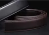 Cinturones Sin hebilla Diseñador Cinturones para hombre Cuerpo 35 cm de ancho Cuero dividido Hombres de alta calidad Cinturón automático accesorios para hombres piel de serpiente 125 cm 120 Z0223