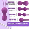 Oeufs/balles 10 vitesses Smart Kegel Vibro Balls Ensemble de vibrations à distance Sex Toy Femmes Resserrement du plancher pelvien Kit d'exercice Ben Wa Muscle Trainer 230227