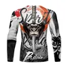 Men's T Shirts Sublimation Men Graphic Summer Print Short Sleeve Muscular For Grappling Boxing Trainning Clothes MMA BJJ Rashguard
