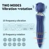360 ° AV -vibrator Dual Head 10 Speed ​​Vibrating Anale Vibrator Nipple vagina MAASAGE Rose Clitoral Stimulator volwassen seks speelgoed