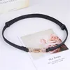 Belts Leather Belt Simple Design Belt Thin Belt Decorative Dress Sweater Coat Waist Small Belt Fashion Allmatch Plain Waistband Z0223