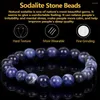 Strand Naturel Bleu Sodalites Pierre Bracelet Perles Bijoux Cadeau Pour Hommes Magnétique Protection De La Santé Femmes Fil Élastique 6 8 Mm