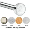 Toptan gümüş duş perdesi çubuk 40-72 inç Ayarlanabilir gerginlik yayını Banyo Mutfak Dolapı için Matkap Pas Kılıflı Gerilim Perde Çubuğu 0227