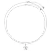 Choker Londany ketting vijfpuntige ster hanger dubbele gelaagde draagbare afneembare sleutelbeenketen sterrenhemel koude korte vrouwen