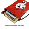 Shopping Bags Red My Life As A Teenage Robot Kawaii Drawstring School Shoe Teen Portable Rucksack Pouch