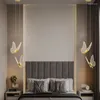 ペンダントランプモダンなクリエイティブLEDシャンデリア照明照明ベッドルームアート装飾ダイニングルームハンギングランプ北欧のキッチンライト