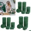 Auto DVR Decoratieve bloemen Kransen Bloemarrangement Kit Green Ronde Wet bloemenschuim bruiloft Aisle Party Decoratie 16 stuks Drop Dhdye Dhdye