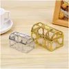 CAR DVR Gift Wrap Treasure Chest Candy Boxes Chocolate Decorative Case Wedding Party Favorite Supplies Presents Plastic Decoration Drop Delivery H DHM7A