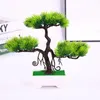 Dekorativa blommor kontor vardagsrum parti levererar hem dekoration konstgjorda växter krukväxt välkomnande tall bonsai livtro grönska träd