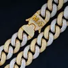 Jóias de gemas de jóias de gemas de hip hop estilo cubano moissanite miami em 925 prata passa diamante teste vvs moissanite cuban link cadeia