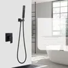 Douche de salle de bains en cuivre dans la douche murale, ensemble complet de douche sombre, vente en gros