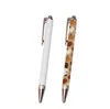 Stylos à bille à Sublimation, transfert de chaleur vierge, matériau en alliage de Zinc blanc, stylo personnalisé, fournitures scolaires et de bureau SN4327