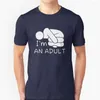 Camisetas masculinas Eu sou uma camiseta de hip hop adulta Tshirts Men tee tops sou eu sou uma diversão engraçada triste