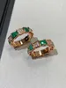 Pierścienie dla kobiety projektantki osobowość 18K marki serpentynowej mody Diamond zestaw z wysokim luksusowym pierścieniami złota