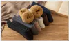 Chaussettes pour hommes Chaussettes en molleton Femme Hommes Épais Amusant Japonais Chaud Mignon Chaussettes En Laine Femme Doux Hiver Heureux Kawaii Moyen Tube Drôle Chaussettes En Éponge Z0227