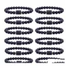 voiture dvr Brins de perles 12 Constellation Bracelets Hommes Pierre Noire Perle Bracelet Signe Étoile Zodiaque Horoscope Amant Couple Amitié Bijoux Dhg0M