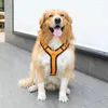 Collari per cani Imbracatura grande Gilet arancione regolabile per animali domestici riflettente per cani di taglia media Forniture per il controllo dell'addestramento al lavoro