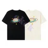 Design Luxus Fashion Herren T-Shirt Cosmic Star Letter Print Kurzarm Crew Hals Sommer Lose T-Shirt Top Black Apricot Asian Size S-XL