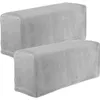 Chair Covers 2 Pcs Anti-Slip Washable Stretch Removable Universal Sofa Armrest Protector Couch