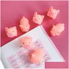 Descompressão brinquedo mini porcos rosa de vinil fofo animais lindos anti -shishies brinquedos de suínos para crianças gastam entrega de novidade dhzt0