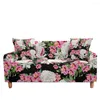 Chair Covers Floral Style Stretch Sofa Cover Rose Printing All Inclusive Armrest Furniture Living Room Recliner Couch Cushion