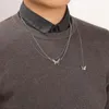 Hanger kettingen roestvrij staal mode stoeprand hangslot keten sieraden ketting kraag choker met ot clap slot voor mannen vrouwen meisje jongen