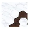 auto dvr adesivi murali funlife marmo esagonale adesivo per piastrelle pavimento cucina facile da pulire fai da te Peel Stick autoadesivo backsplash consegna goccia H Dh7B9
