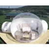 Big Clear Top Outdoor Inflatable playhouse Bubble Tent House Campaign Dome With Bedroom And Toilet For Camping Transparent Hotel Glamping