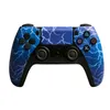 Controlador de vibra￧￣o dupla de dente azul de estilo ps5 para gamepad sem fio PS4 para PS4 Games Console USB 6 eixos joystick