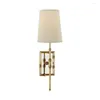 Wandlampen Eenvoudig licht Luxe Moderne slaapkamer Bedkamer Bedide Decoratieve lamp Model Room Studie El Aisle