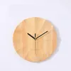 Horloges murales calendrier suspendu salon bois créatif silencieux mécanisme d'horloge élégant Design moderne Reloj Pared décor